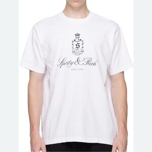 Sporty & Rich White Vendome T-Shirt Large